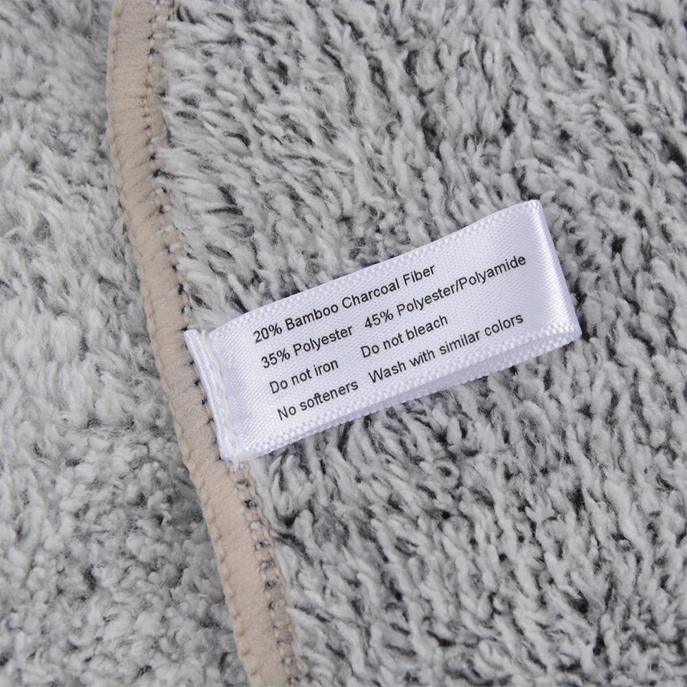 【Dayi Towel】Organic Bamboo Charcoal Microfiber Square Towel