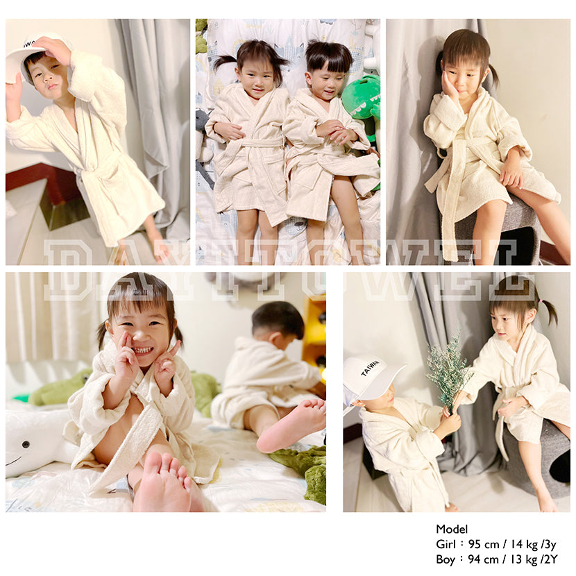 【Dayi Towel】Children Lapel Cotton Bathrobes