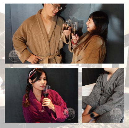 【Dayi Towel】Cotton lapel bathrobe