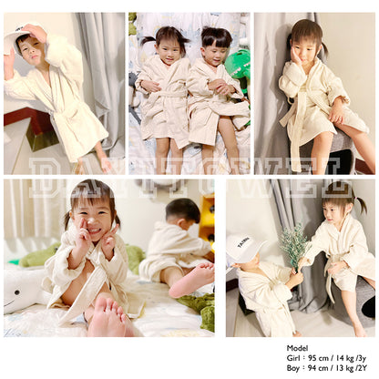 【Dayi Towel】Children Lapel Cotton Bathrobes